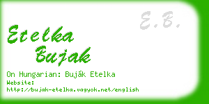 etelka bujak business card
